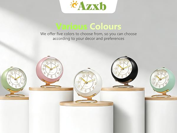 Azxb Analog Alarm Clock
