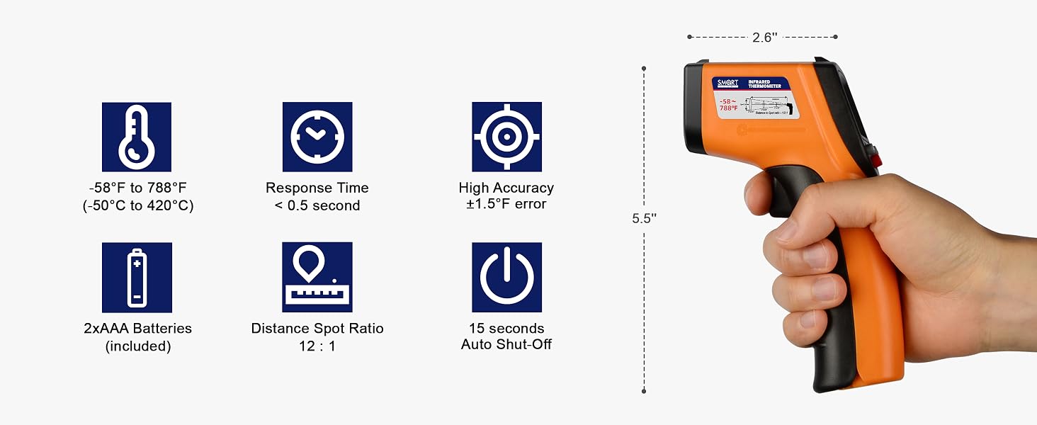 Infrared Thermometer Gun