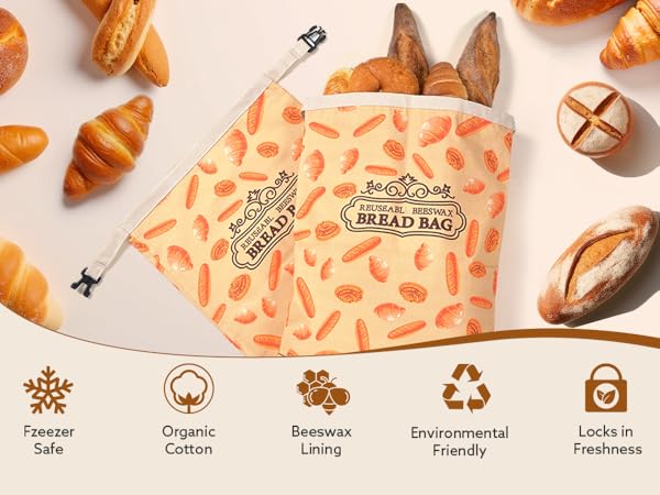 Beeswax bread bag