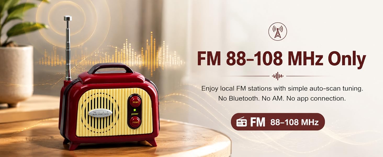 retro mini radio