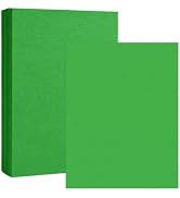 50 Sheets Parrot Green Linen Textured Cardstock Paper 8.5x11, 230GSM (85lb) Heavyweight Double-Si...