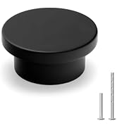 Goldenwarm 12 Pack Black Cabinet Knobs, Zinc Alloy Round Drawer Knob (1-5/8") for Kitchen, Dresse...