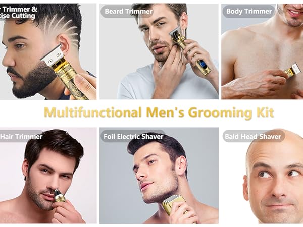 T-Blade Beard Trimmer Electric Shaver Razor for Men