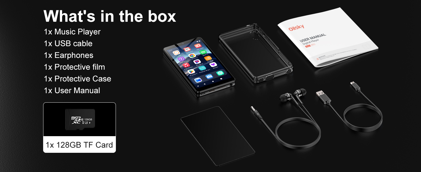 MP3 Player with Bluetooth and WiFi