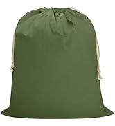 Canvas Laundry Bag 40"W x 35"H, Thick Canvas Laundry Bag with Handles & Drawstring, Extra Large H...