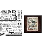 Briartw Numbers Words Phrases Vintage Letters Post Mail Clear Rubber Stamp DIY Scrapbooking Stamp...