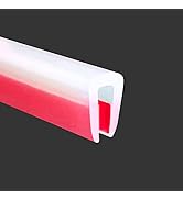 Clear Rubber Edge Trim, Self-Adhesive Clear Rubber Edge Trim, Edge Protector for Sheet Metal, Gla...