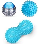 MURLIEN Massage Roler Ball & Spiky Massage Ball Set (Blue)