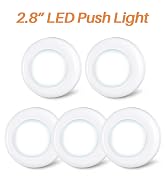 Tap lights, Push Lights, Touch Lights, Puck Lights, 4 LED Closet Lights, Night Lights, STAR-SPANGLED