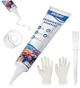 JAOJAO Aquarium Safe Silicone, Aquarium Silicone Clear Underwater Sealant Marine Waterproof Stron...