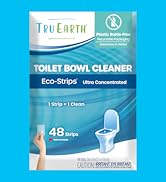 Tru Earth Toilet Bowl Cleaner Eco-Strips | Plastic Jug-Free, Septic-Safe Cleaning Strips | Easy t...
