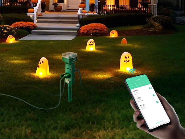 halloween outdoor decorations dawn to dusk outdoor timer