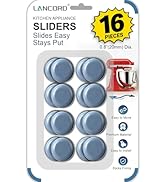 LANCORD Kitchen Appliance Sliders for Countertop, 16 PCS Self-Adhesive PTFE Slider Pads, Easy-Mov...