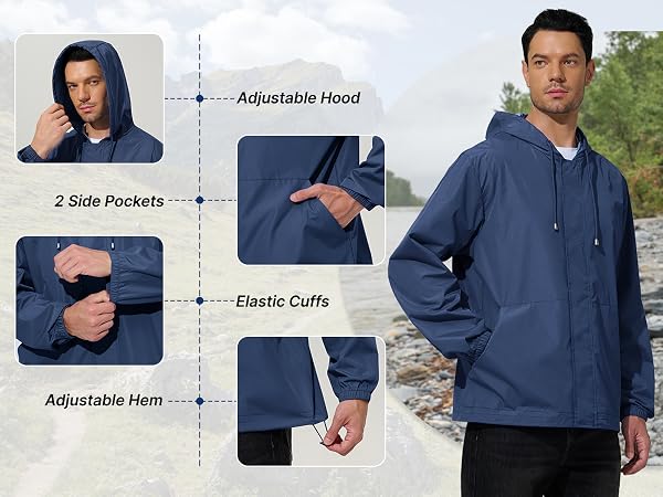 MENS RAIN JACKET