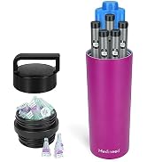 MEDINEED Insulin Cooler Travel Case, 60H 3-6 Pens Travel Medicine Kit Diabetes Care, Travel Medic...