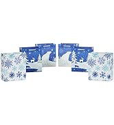 Hallmark 6" Christmas Gift Bags (6 Small Bags: Blue and White, Polar Bear, Snowflakes, Reindeer a...