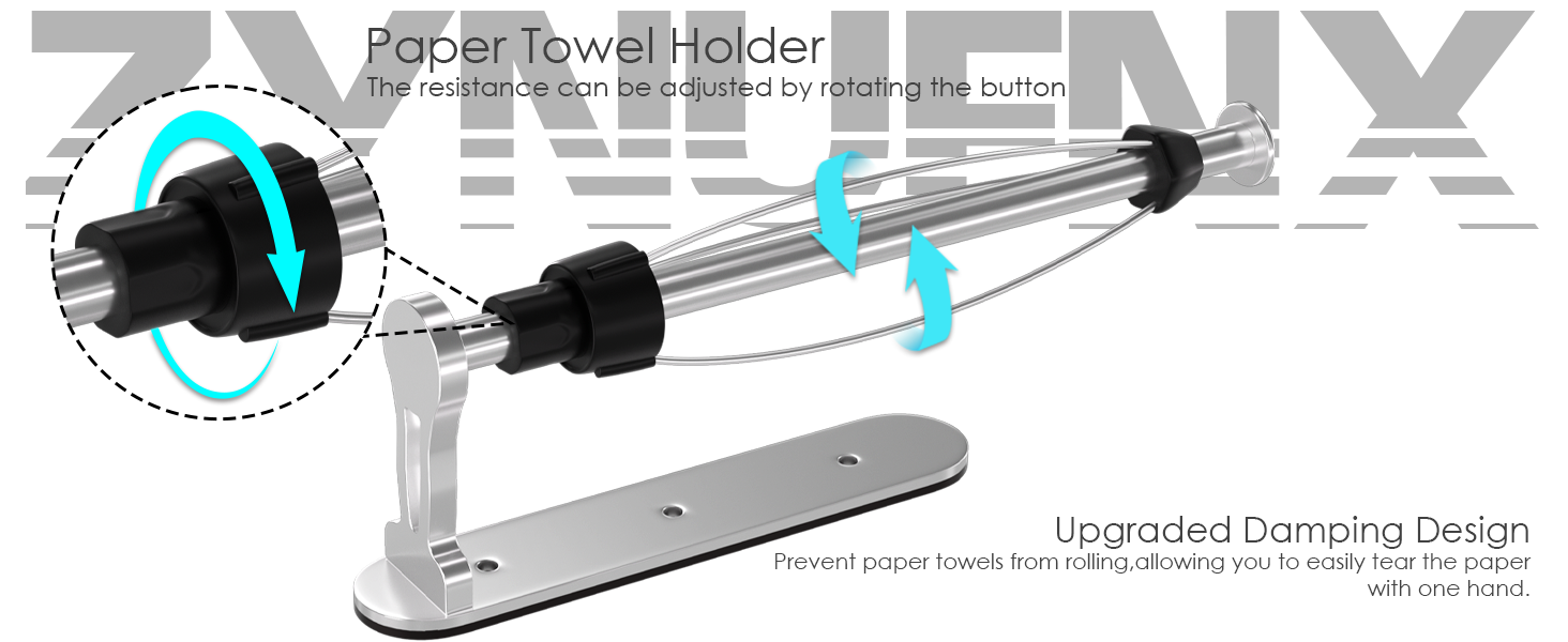 paper towel holder under cabinet