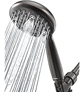 DAKINGS 6 Spray Modes High Pressure Handheld Showerhead Set Upgraded 5 Inches Shower Head with Ha...