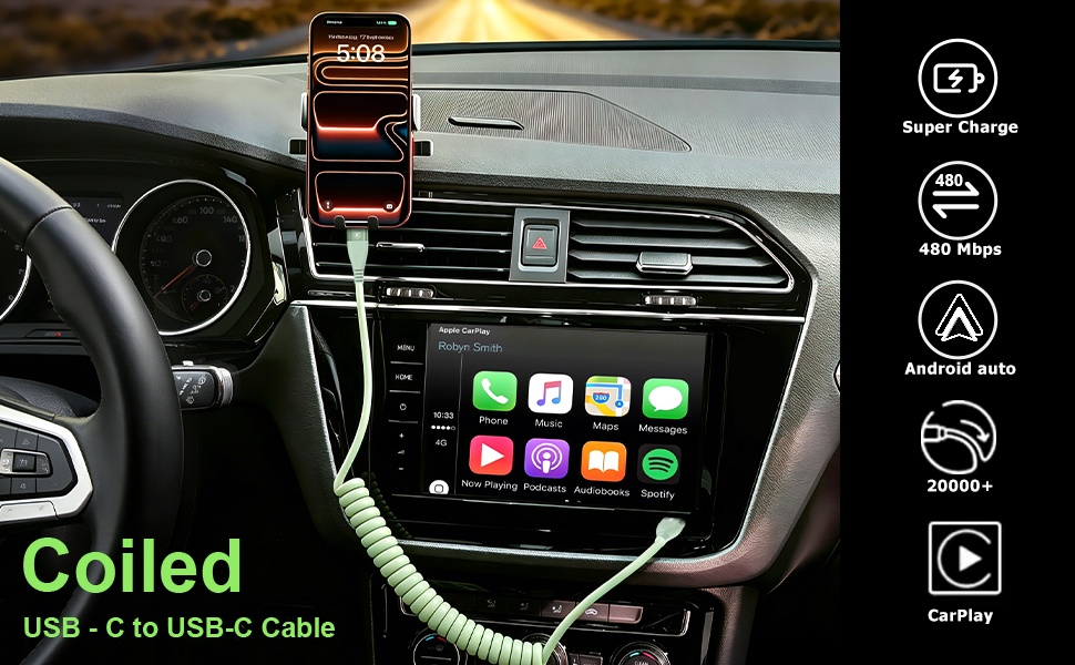 USB C to USB C Cable Fast Charging