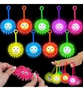 18 PCS LED Puffer Balls Light Up Party Favors for Kids 8-12 Goodie Bags Stuffers Classroom Treasu...