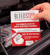 BleedStop First Aid Powder for Blood Clotting, Trauma Kit, Blood Thinner Patients, Camping Safet...