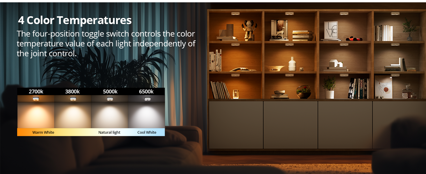 4 color under cabinet light