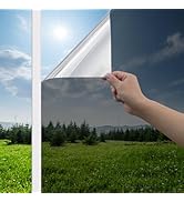 Haton Window Privacy Film One Way Window Tint for Home, Sun UV Blocking Reflective Mirror Film He...