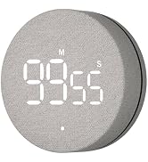 AVINIA Fabric Digital Kitchen Timer, Rechargeable with Large LED Display, Magnetic Countdown Time...