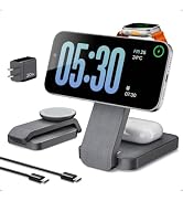 Eddibox 3 in 1 Nightstand Wireless Charging Station for MagSafe, Bedside Magnetic Charger Stand f...