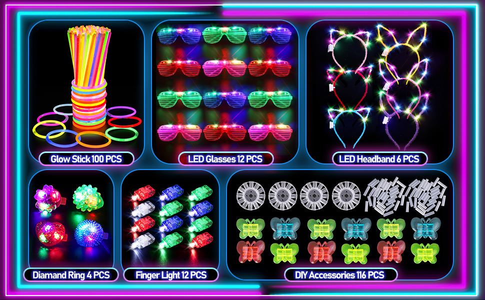 glow party supplies
