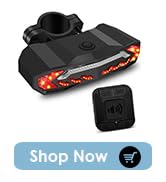 GREENCYCLE Smart Bike Tail Light, Anti-Theft Bicycle Taillight with Turn Signals and Automatic Br...