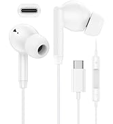 iPhone 17 16 USB C Wired Headphones with Microphone, Noise Cancelling Earbuds USBC for iPhone 16e...