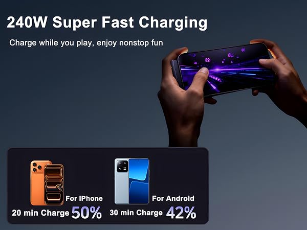 2-in-1 invisible holder charger cable with stand