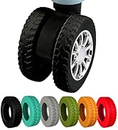 Aorotost 8 Pcs Luggage Wheel Covers,Silicone Protective Covers for 2-2.4" Suitcases Spinner Wheel...