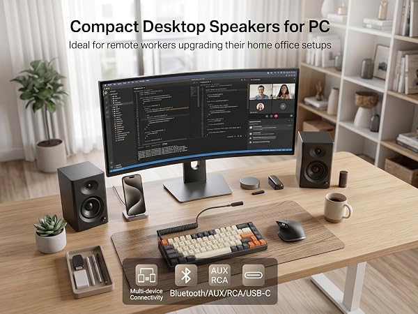 home office desktop speakers for remote workers