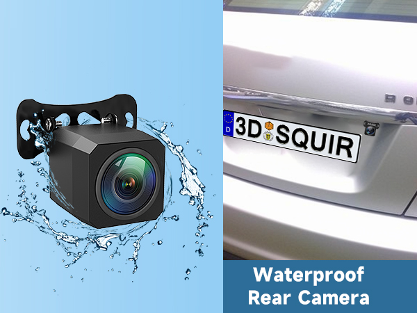 waterproof rear dash camera