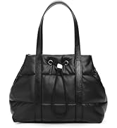 Mini Quilted Puffer Tote Bags for Womens Lightweight Small Purses Soft Top Handle Handbags for Da...