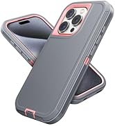 Jelanry Compatible with iPhone 15 Pro Max Case Heavy Duty Protective Rugged Phone Case,Full Body ...