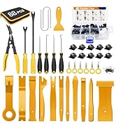 GOOACC 88Pcs Trim Removal Tool, Auto Push Pin Bumper Retainer Clip Set Fastener Terminal Remover ...