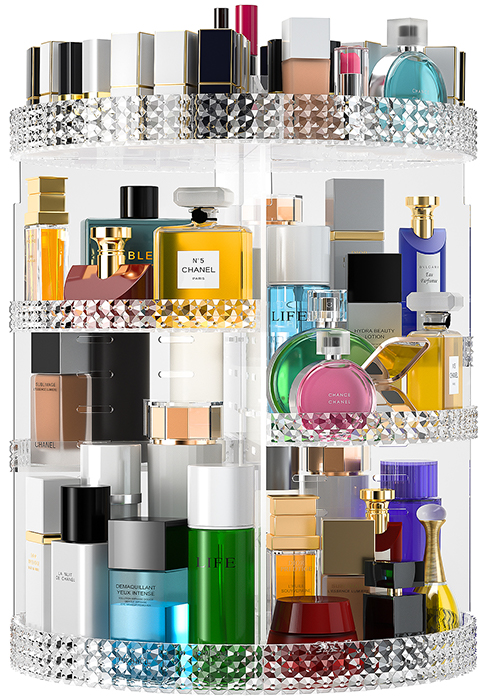 360°Rotating Makeup Organizer
