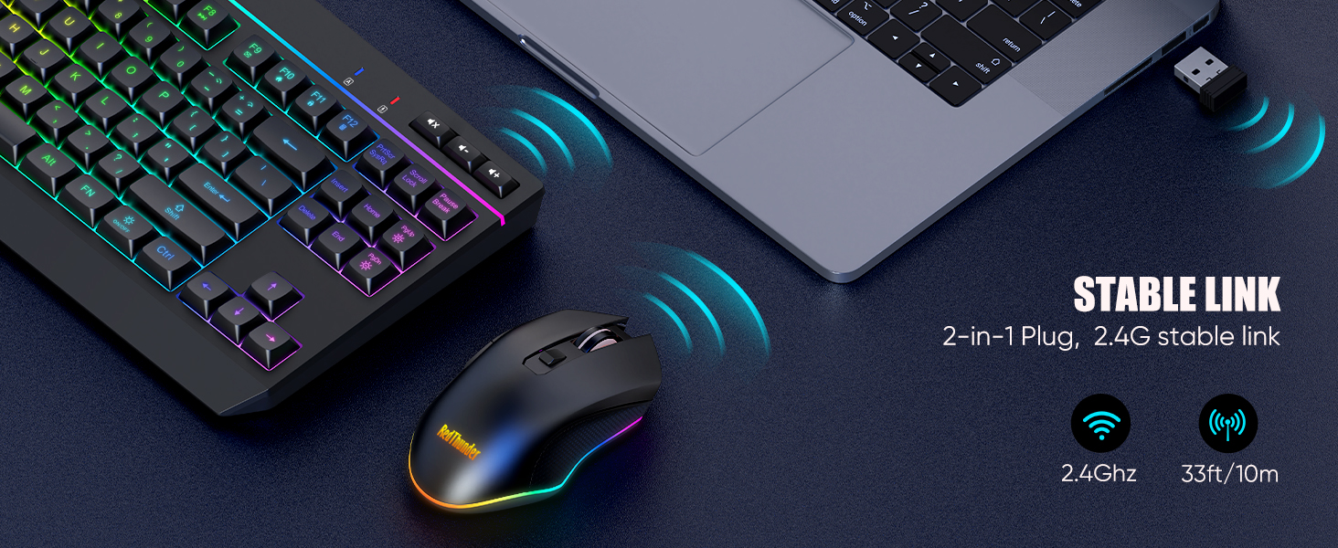 red thunder keyboard and mouse