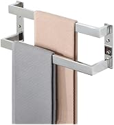 Alise Double-Layer Towel Bar, Polished Chrome Towel Racks for Bathroom Wall Mounted, Stainless St...