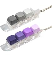 Keyboard Fidget Toy, 2Pcs Keyboard Fidget Keychain Cound Fidget Toys Clicker Fidget Toy Stress Re...