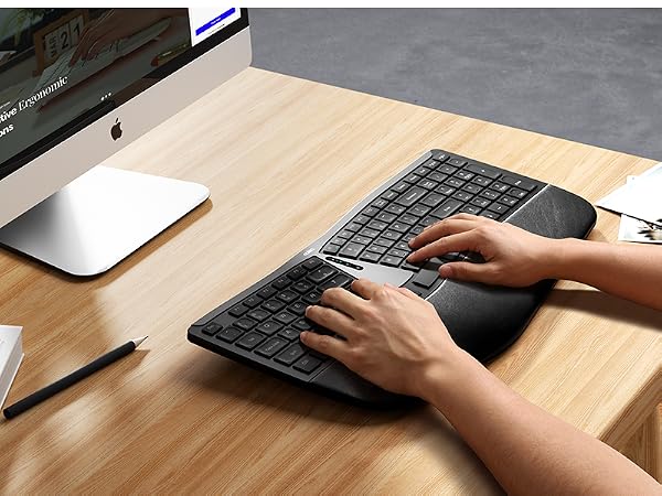 bluetooth ergonomic keyboard
