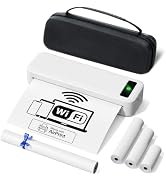 TATTMUSE AirPrint Wi-Fi Inkless Portable Printer for Travel, 8.5x11, White | No APP Required 300 ...