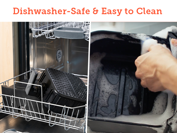 CP168 AIR FRYER COSORI dishwasher safe and easy to clean
