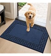 FLOORHUG Door Mat 20 x 32 in, Non Slip Washable Entryway Rugs with TPR Backing, Absorbent Dirt Tr...