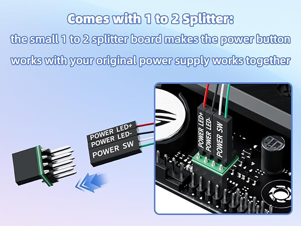 pc power button extension