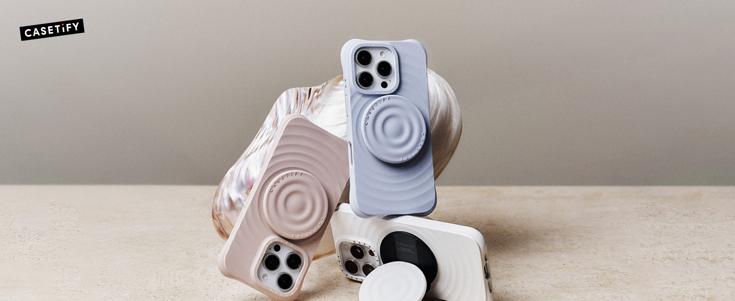 CASETiFY Snappy Ripple Grip Stand Compatible with Magsafe