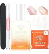 Modelones Nail Strengthener and Growth Milky White Nail Polish Remover Pad | Nail Hardener Nail G...